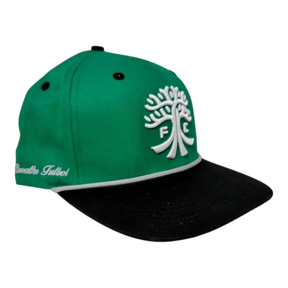 Live Breathe Futbol Austin FC Minimal Oak Tree Cap Unisex Green MLS Snapback Hat